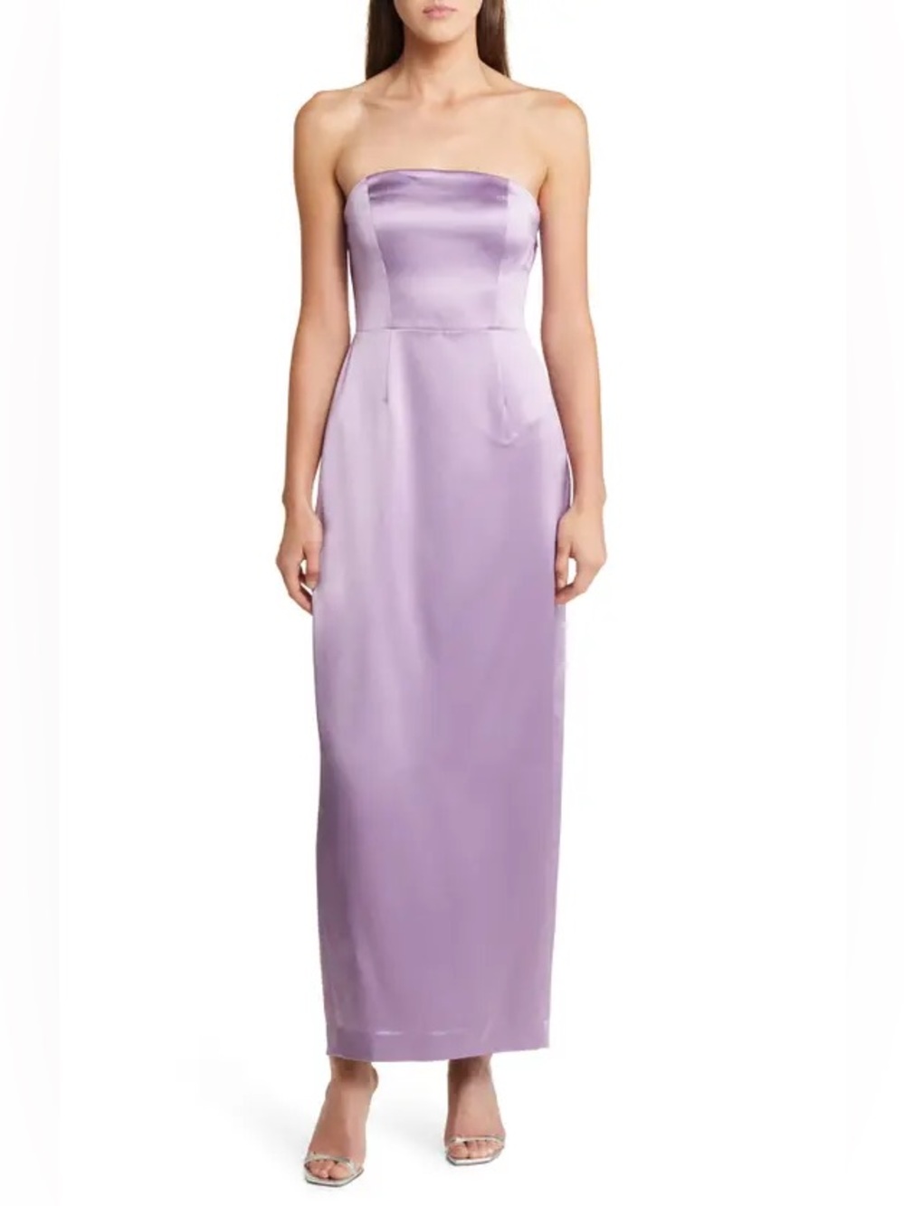 Milly Riva Hammered Satin
Strapless Dress
